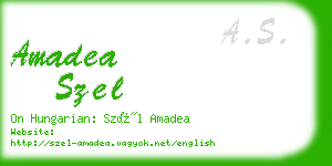 amadea szel business card